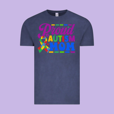 Proud Autism Mom Vintage Tee Designed By Cowhidedigitalart