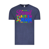 Vintage Denim Proud Autism Mom Vintage Tee - CowhideDigitalArt