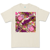 Bone mom coffee cups with leopard seamless pattern bbs Premium Tee - BundleAndBundleShop