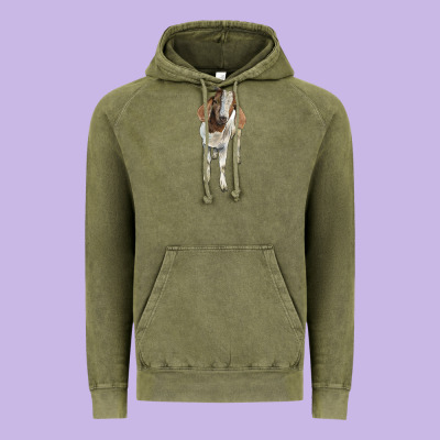 Boer Goat Vintage Hoodie Designed By Lillyallendesigns