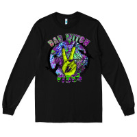 Black bad witch vibes Long Sleeve Tee - SublimationCraftShop