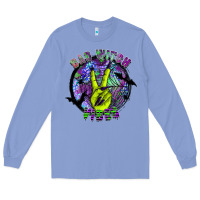 Colony Blue bad witch vibes Long Sleeve Tee - SublimationCraftShop