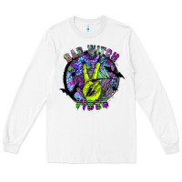 White bad witch vibes Long Sleeve Tee - SublimationCraftShop