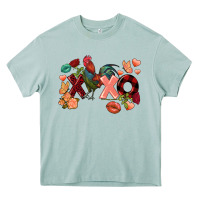 Rooster Valentine's Day Xoxo Heavy Core Tee | Teevron