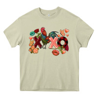Mossy Rooster Valentine's Day xoxo Heavy Core Tee - FaDigitalArtStudio