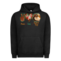 Pigment Black Peace Love Guinea Pigs Urban Hoodie - Jasminsmagicworld