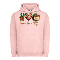 Pigment Salmon Peace Love Guinea Pigs Urban Hoodie - Jasminsmagicworld