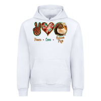 White Peace Love Guinea Pigs Urban Hoodie - Jasminsmagicworld