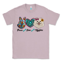 Lilac peace love pomeranian Classic Tee - RanaPortraitStore