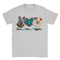 Moon Dust peace love pomeranian Classic Tee - RanaPortraitStore