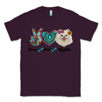 Plum peace love pomeranian Classic Tee - RanaPortraitStore