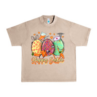 French Oak Happy Easter Eggs Nurse Urban Heavy Tee - LillyAllenDesigns