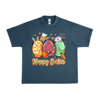 Midnight Navy Happy Easter Eggs Nurse Urban Heavy Tee - LillyAllenDesigns