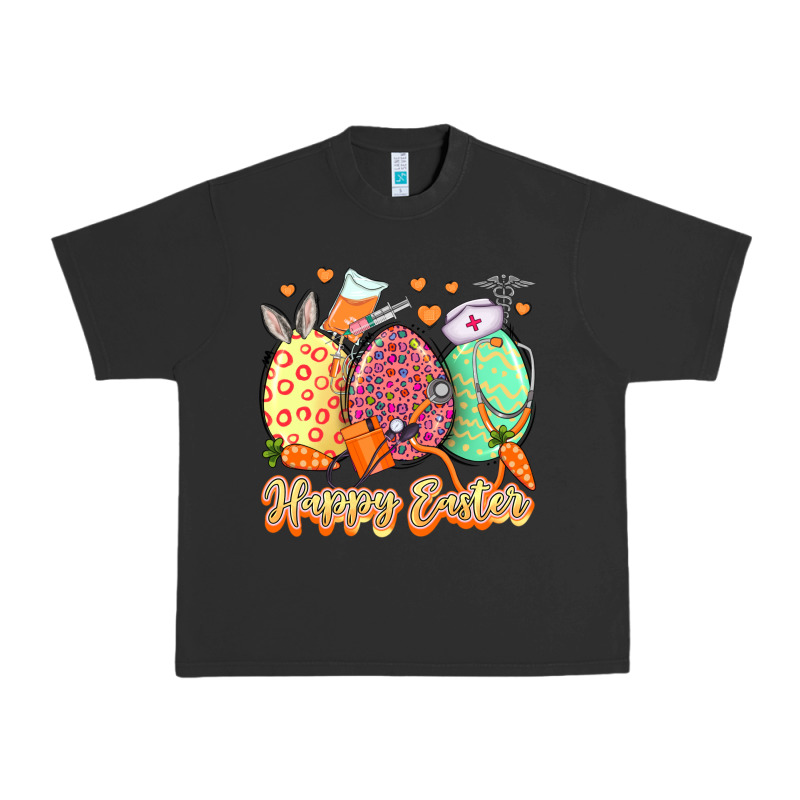 Happy Easter Eggs Nurse Urban Heavy Tee by LillyAllenDesigns | Teevron