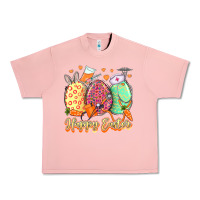 Salmon Happy Easter Eggs Nurse Urban Heavy Tee - LillyAllenDesigns