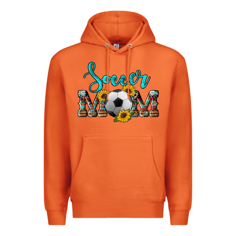 Western Leopard Cowhide Sunflowers  Glitter Mom Soccer Premium Hoodie by Artiststas | Teevron