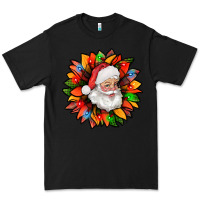Black santa claus with sunflower christmas bbs Premium Tee - BundleAndBundleShop