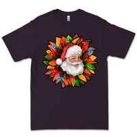 Plum santa claus with sunflower christmas bbs Premium Tee - BundleAndBundleShop