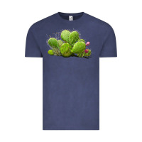 Vintage Denim Desert Prickly Pear Cactus Vintage Tee - LillyAllenDesigns