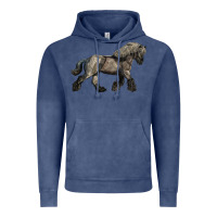 Vintage Denim Belgian Horse Vintage Hoodie - LillyAllenDesigns