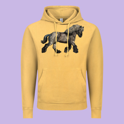 Belgian Horse Vintage Hoodie Designed By Lillyallendesigns