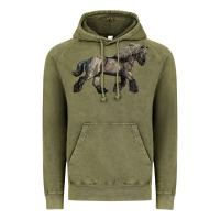 Vintage Olive Belgian Horse Vintage Hoodie - LillyAllenDesigns