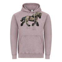 Vintage Zinc Belgian Horse Vintage Hoodie - LillyAllenDesigns