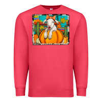Cardinal autumn sheep in a pumpkin Premium Sweatshirt - Jasminsmagicworld