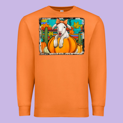 Autumn Sheep In A Pumpkin Premium Sweatshirt Designed By Jasminsmagicworld