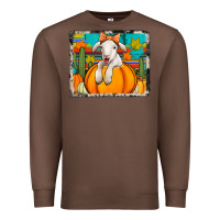 Chestnut autumn sheep in a pumpkin Premium Sweatshirt - Jasminsmagicworld