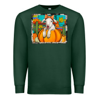 Sports Green autumn sheep in a pumpkin Premium Sweatshirt - Jasminsmagicworld