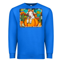 True Royal autumn sheep in a pumpkin Premium Sweatshirt - Jasminsmagicworld