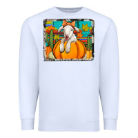 White autumn sheep in a pumpkin Premium Sweatshirt - Jasminsmagicworld