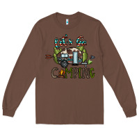 Chestnut let's go camping Long Sleeve Tee - CowhideDigitalArt