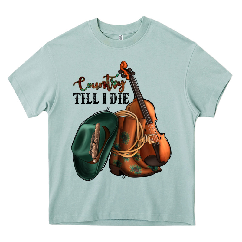 Country Till I Die Heavy Core Tee by Jasminsmagicworld | Teevron