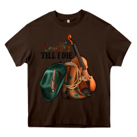 Chocolate Brown country till i die Heavy Core Tee - Jasminsmagicworld