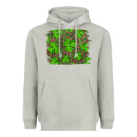 Moon Dust st patrick's day shamrock and leopard distressed background Heavyweight Hoodie - RanaPortraitStore