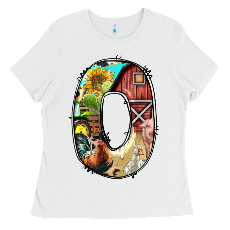 Farm Life Alphabet Lowercase Letters O Ladies Tee by BundleAndBundleShop | Teevron