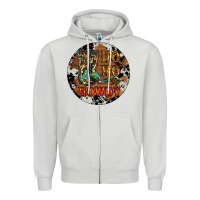 Dove Grey Christmas Cowboy Boots Zipper Hoodie - RanaPortraitStore