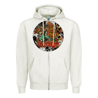 Oatmeal Heather Christmas Cowboy Boots Zipper Hoodie - RanaPortraitStore