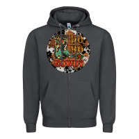 Smoke Christmas Cowboy Boots Zipper Hoodie - RanaPortraitStore