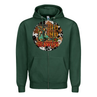 Sports Green Christmas Cowboy Boots Zipper Hoodie - RanaPortraitStore