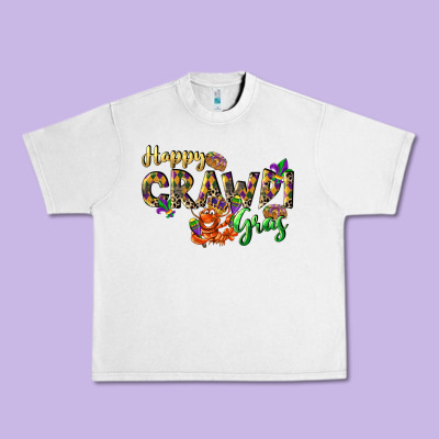 Happy Crawdi Gras Urban Heavy Tee Designed By Lillyallendesigns