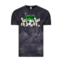 Cloud Black Soccer Mom Vintage Tee - CowhideDigitalArt