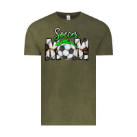 Vintage Olive Soccer Mom Vintage Tee - CowhideDigitalArt