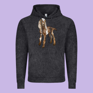 Baby Nubian Goat Vintage Hoodie Designed By Lillyallendesigns