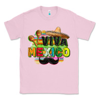 Bubblegum Pink Viva Mexico Classic Tee - FaDigitalArtStudio
