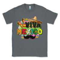 Charcoal Heather Viva Mexico Classic Tee - FaDigitalArtStudio
