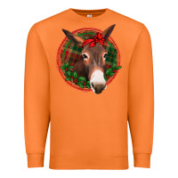 Carrot Christmas donkey with bandana Premium Sweatshirt - Jasminsmagicworld