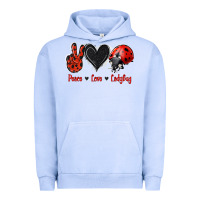 Pigment Grape Ice Peace Love Ladybug Urban Hoodie - Jasminsmagicworld